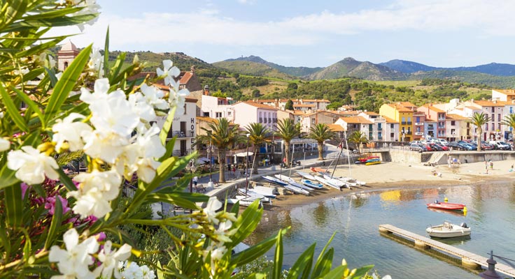 petit village de collioure dans les pyr&eacute;n&eacute;es orientales