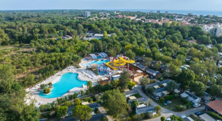 vue a&eacute;rienne camping La Chapelle